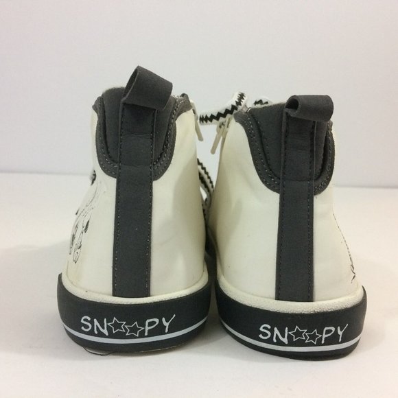 Zara Kids Boys Limited Edition Peanuts Snoopy High Tops Shoes Sz EU 36/37 US 4.5 - Picture 8 of 12